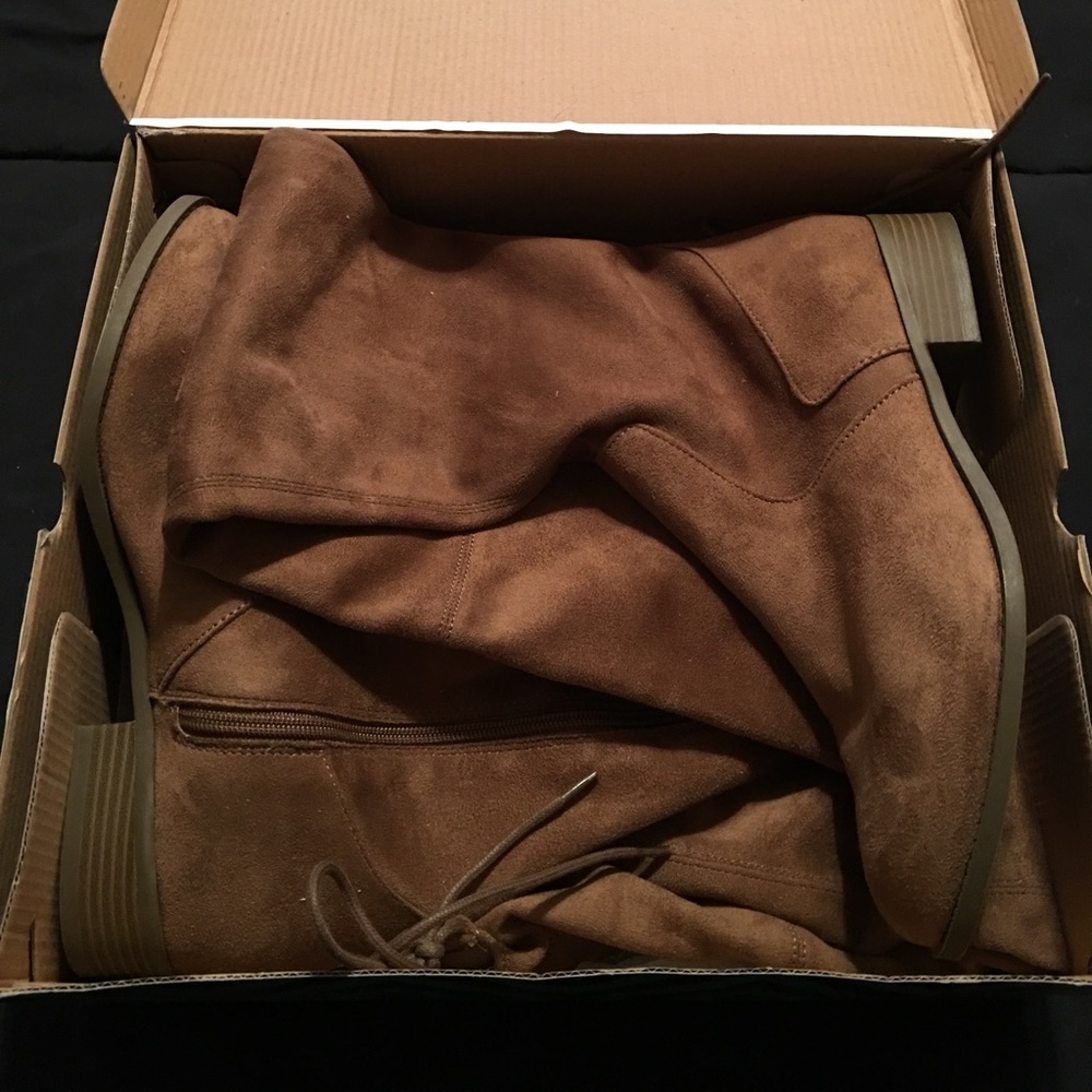 Ana Pixie Suede Knee High Boots